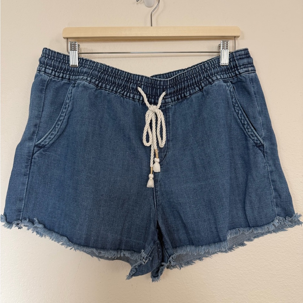 LOFT Blue Jean Shorts with Drawstring W012